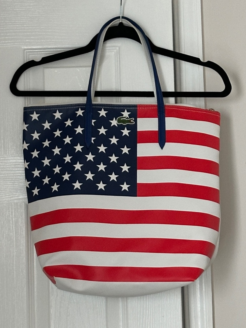 Lacoste Shoulder Bag Concept Flag America USA Red White Blue Stars Stripes
